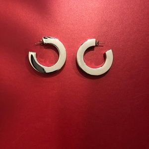 Derek Lam Silver Hoop Earrings